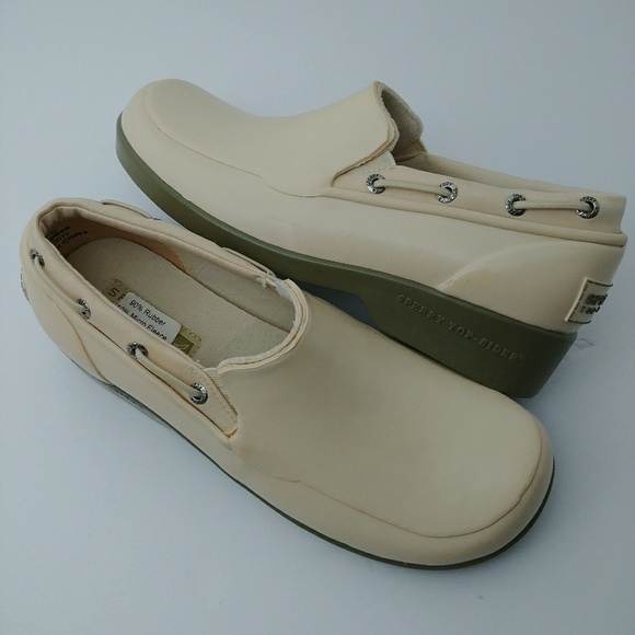 VINTAGE SPERRY TOP-SIDER RUBBER 6M SLIP ON SHOES - Picture 2 of 8